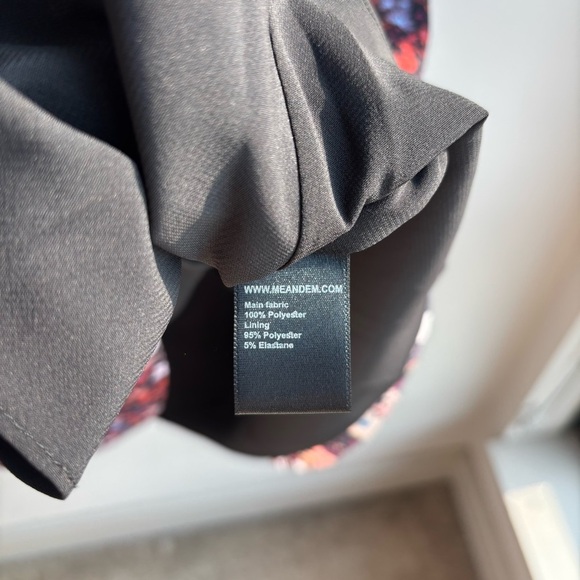 ME+ EM MULTICOLOR FLORAL A LINE MIDI SKIRT, SIZE 10 - Picture 6 of 12